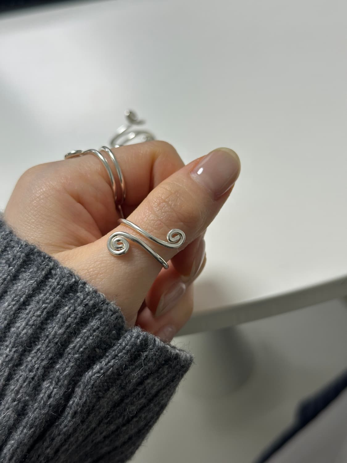 에스닉 보헤미안 핸드메이드 실버링 (Silver925) 상품이미지4