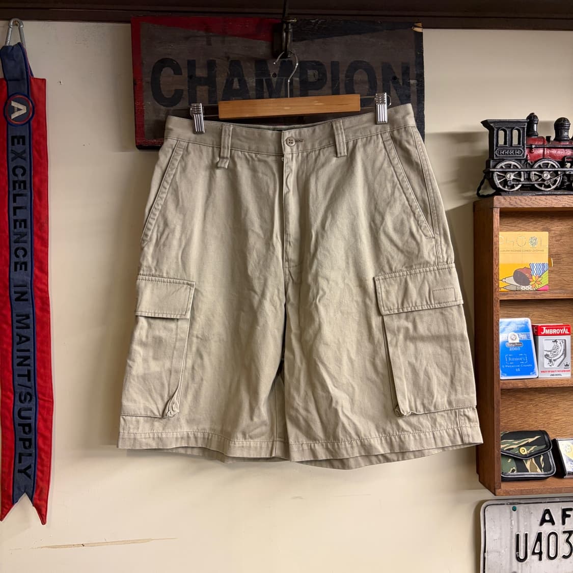 Structure Cargo Shorts Khaki 32 Size 260 상품이미지1