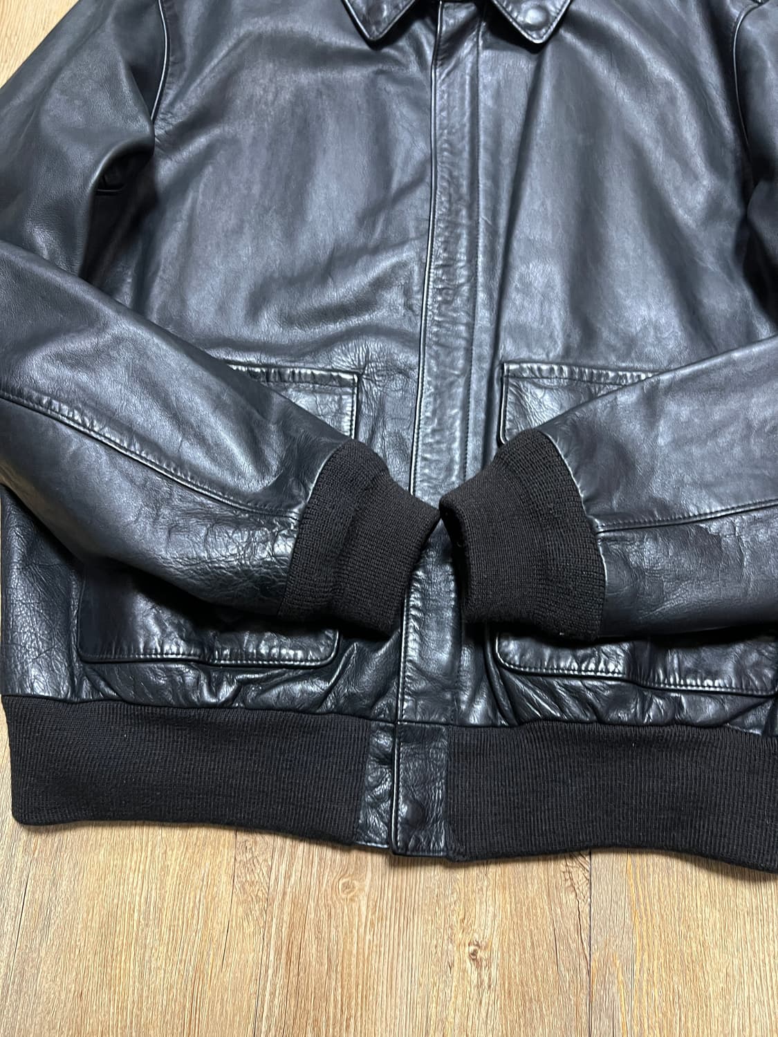 택포65) 폴로 랄프로렌 A-2자켓 카우하이드 XL 소가죽 a2 상품이미지6