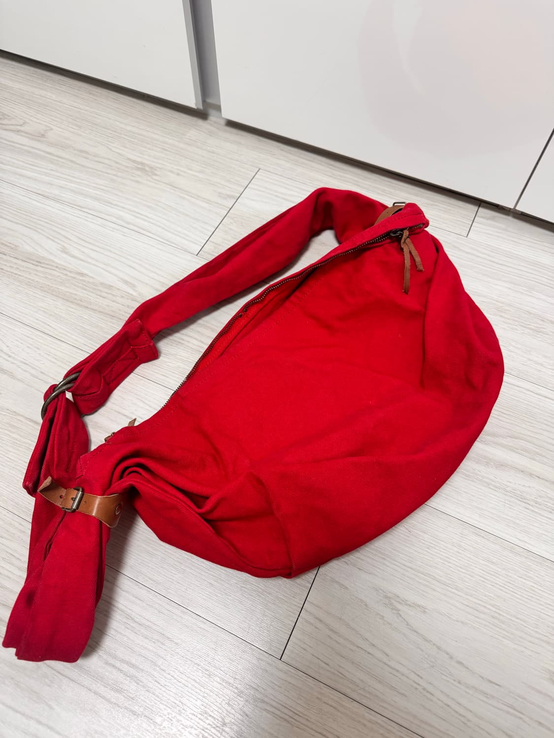 캐피탈 No.6 캔버스 스누프킨 백 레드 상품이미지2