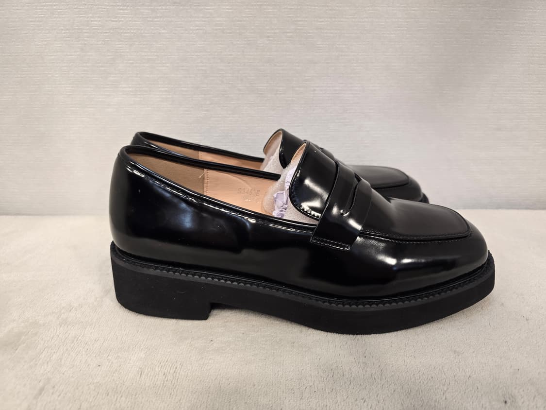 새상품) 사뿐 SAPPUN 스퀘어 블랙 로퍼 250~255 상품이미지3