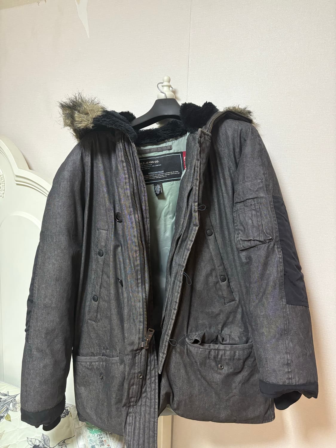 폴로 진스 패딩/파카/ N3b L사이즈 상품이미지4