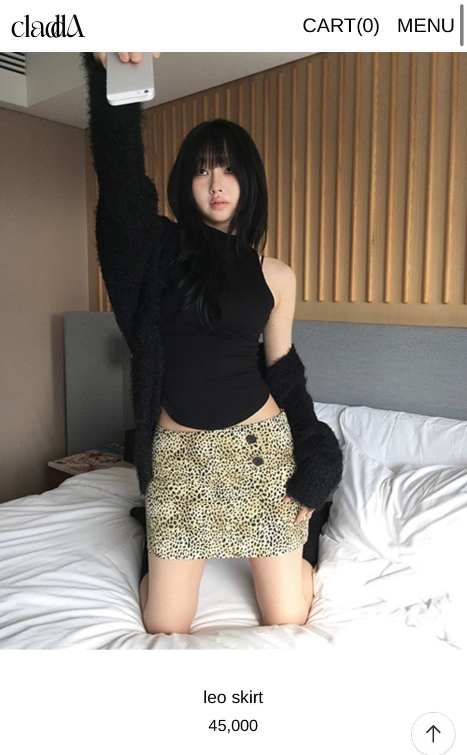 클라따 cladda 레오파드 스커트 상품이미지1