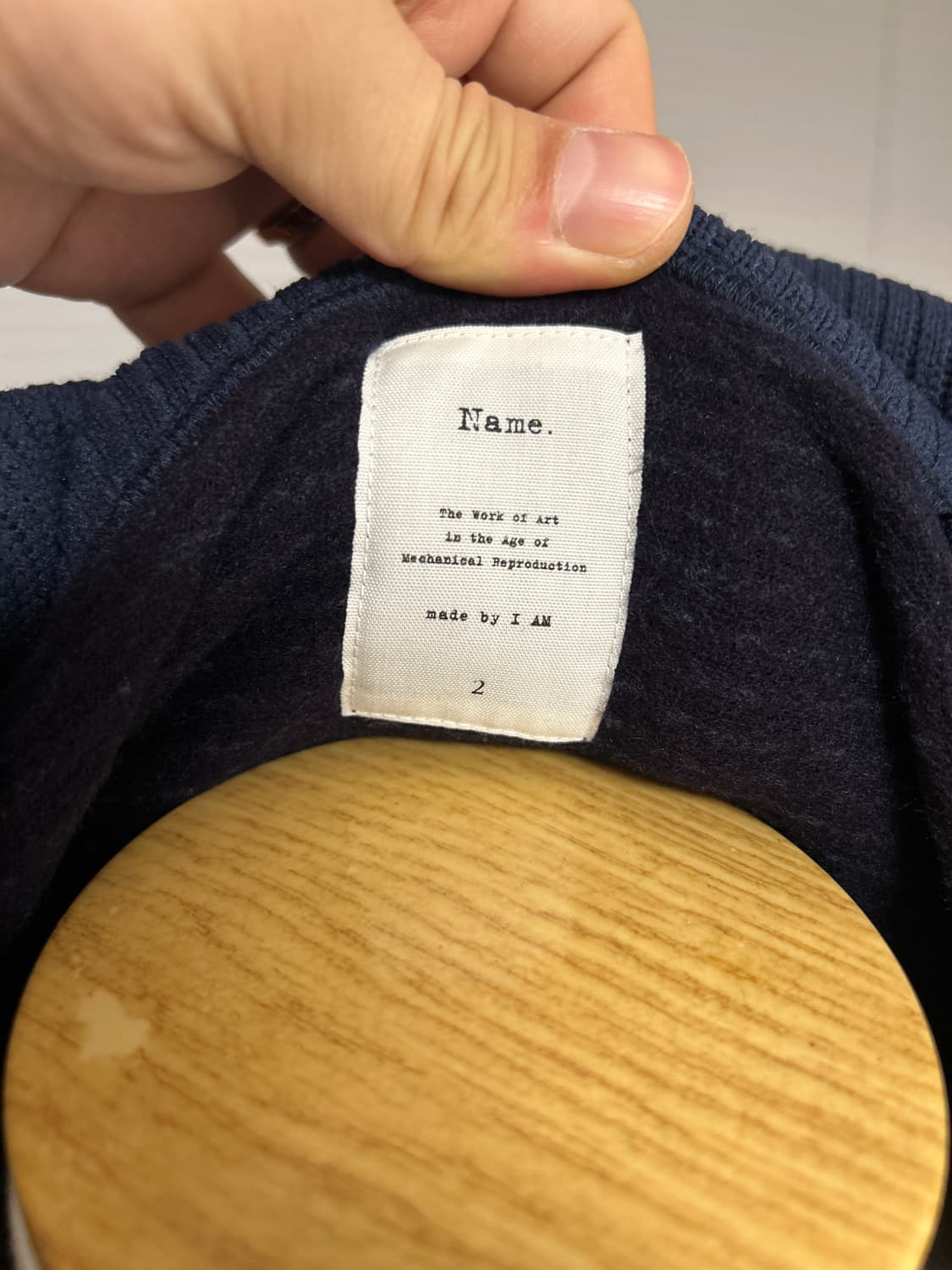 NAME. 네이비 니트 풀오버 후드 자켓 2 상품이미지7