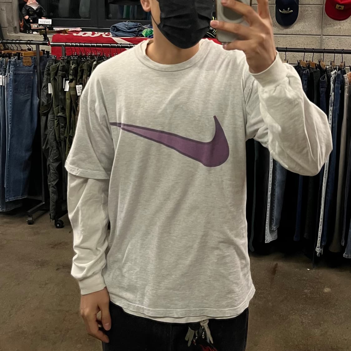 90s 나이키 빅 스우시 티셔츠 (100-105) 상품이미지5