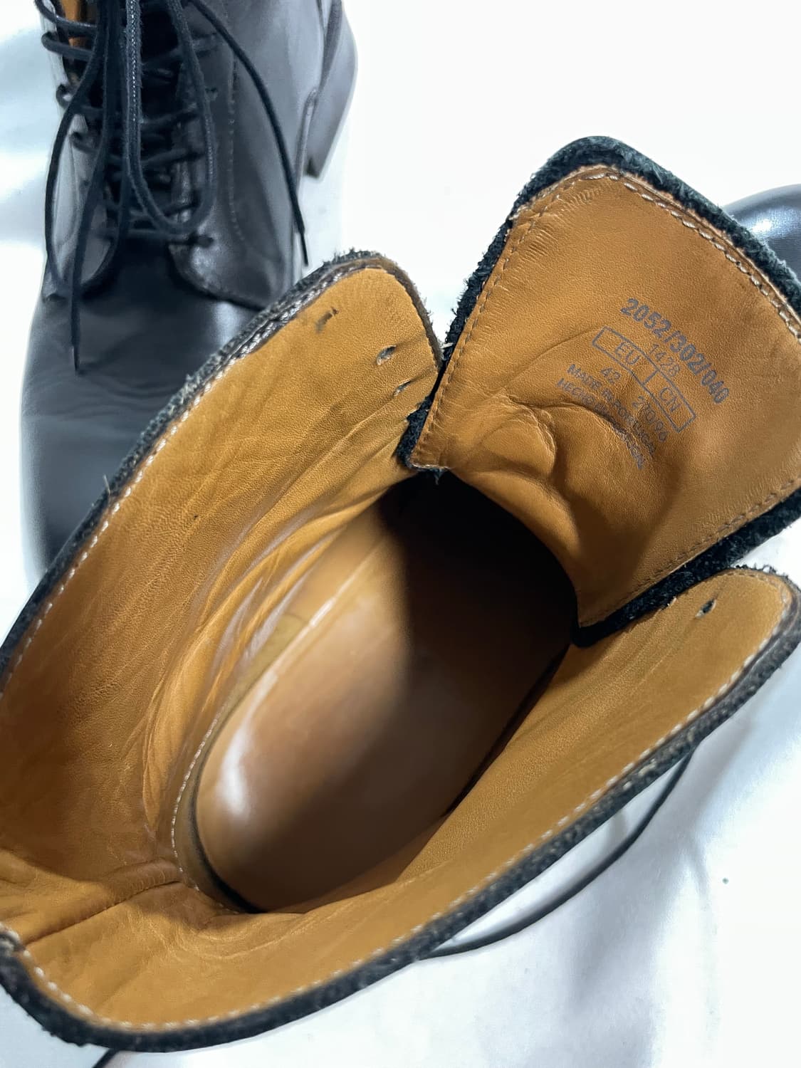 zara 레이스업 레더 부츠 상품이미지6