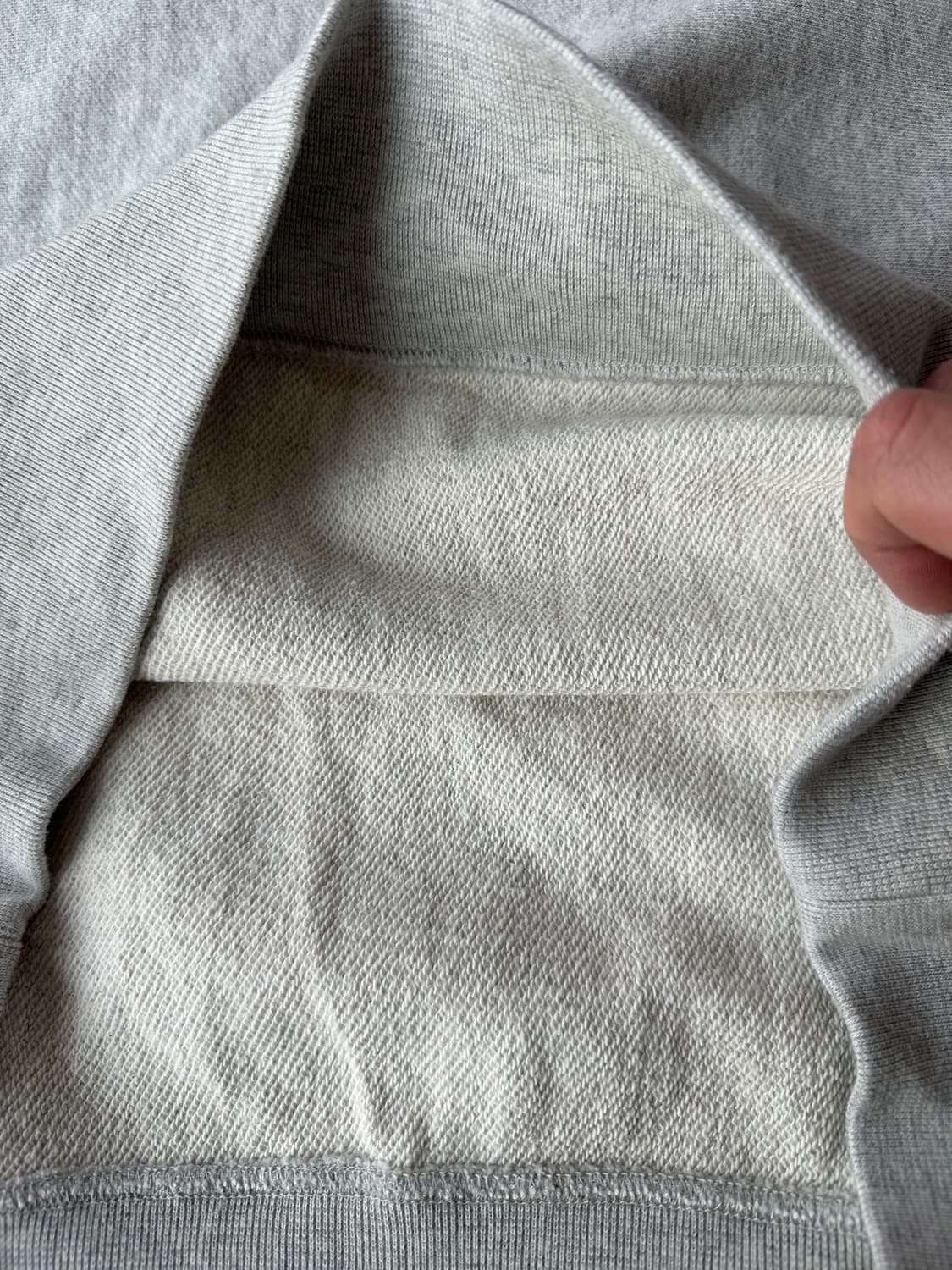 챔피온 재팬 리버스위브 무지 그레이 오트밀 스웻셔츠 XL 상품이미지7