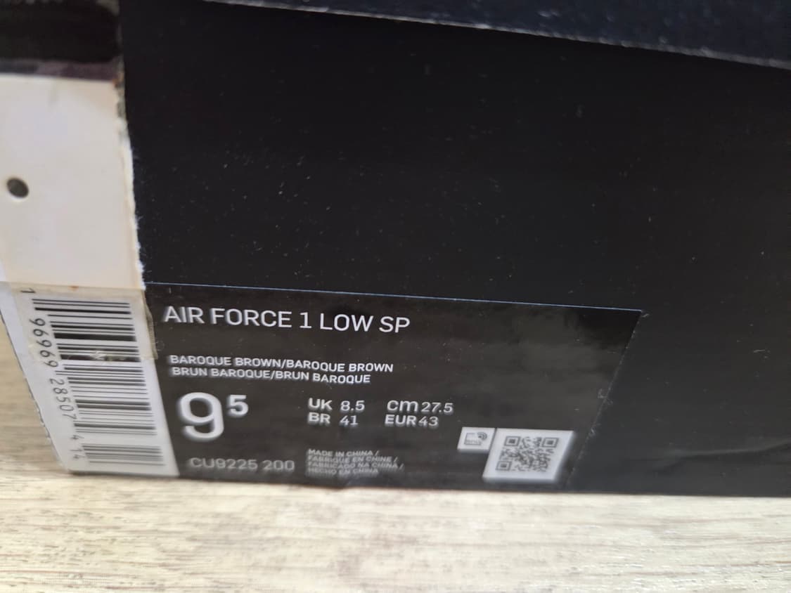 나이키 슈프림 에어포스 브라운 275 상품이미지5