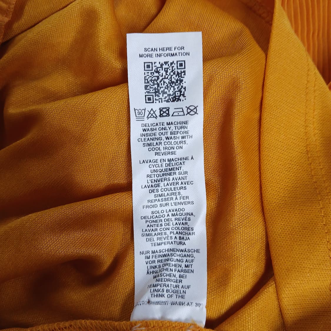asos 주름 롱 원피스 오렌지 상품이미지8