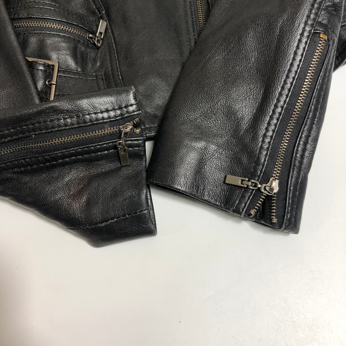 로보 컬렉션 양가죽 라이더자켓 xs 상품이미지5