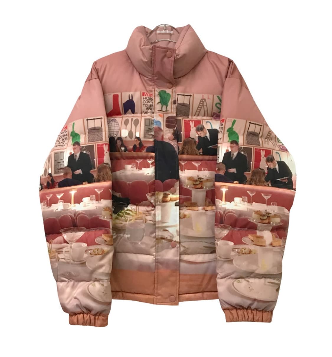 런던 나염 다운 푸퍼 상품이미지1