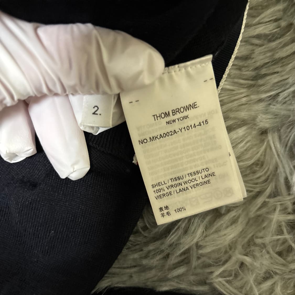 신형 톰브라운 네이비 니트 급처 2사이즈 상품이미지5