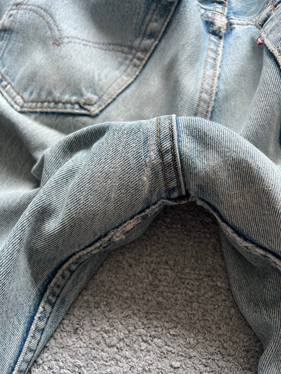 90s 리바이스 501XX 미제 중청 34사이즈 컷오프 상품이미지7