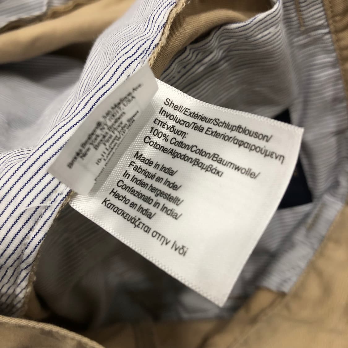 34 브룩스 브라더스 베이지 면 코튼 반바지 상품이미지7