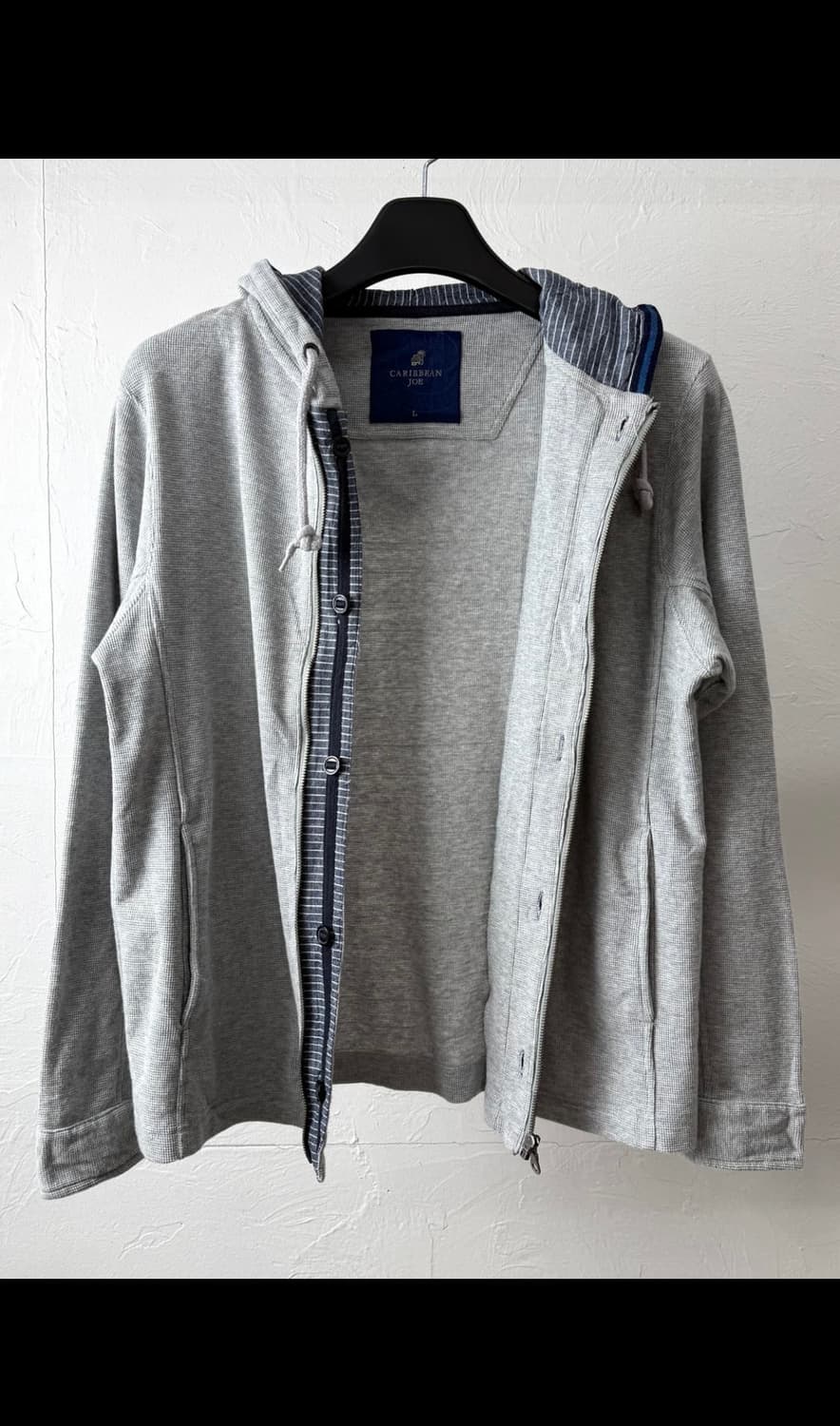 Caribbean Joe 버튼 후드 집업 상품이미지4