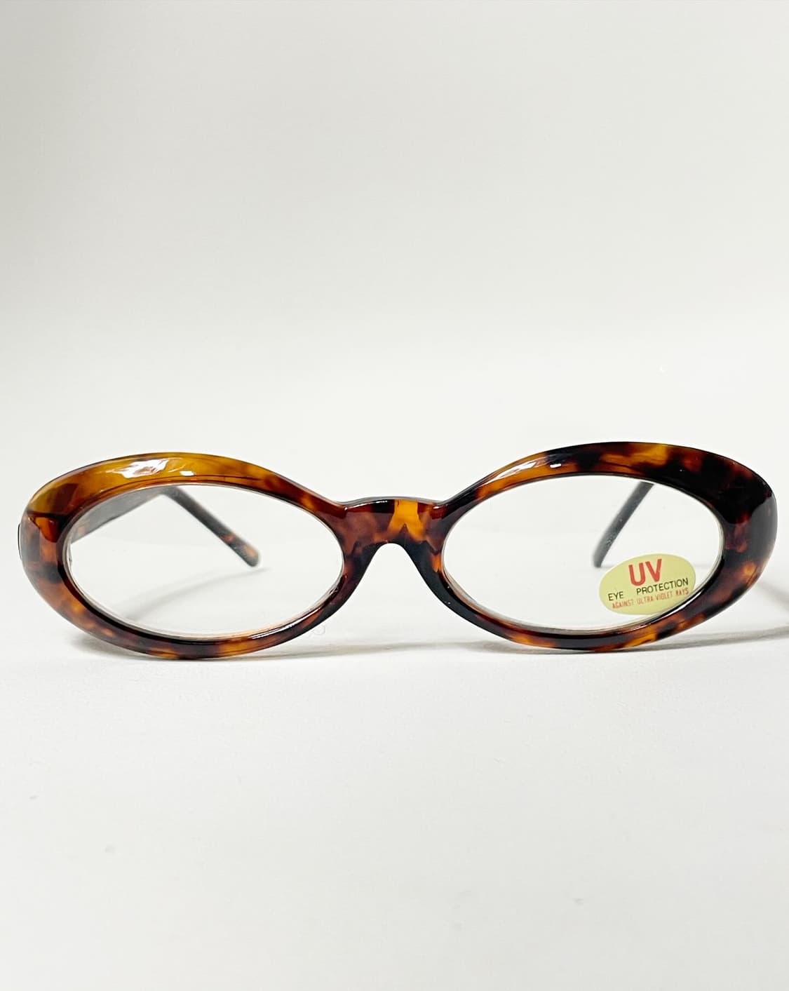 90s 레오파드 캣아이 프레임 무광 빈티지 안경 상품이미지2