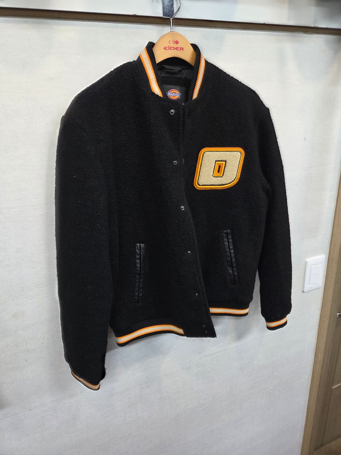 디키즈 셔닐 스펠아웃 로고 울 바시티자켓 s 상품이미지6