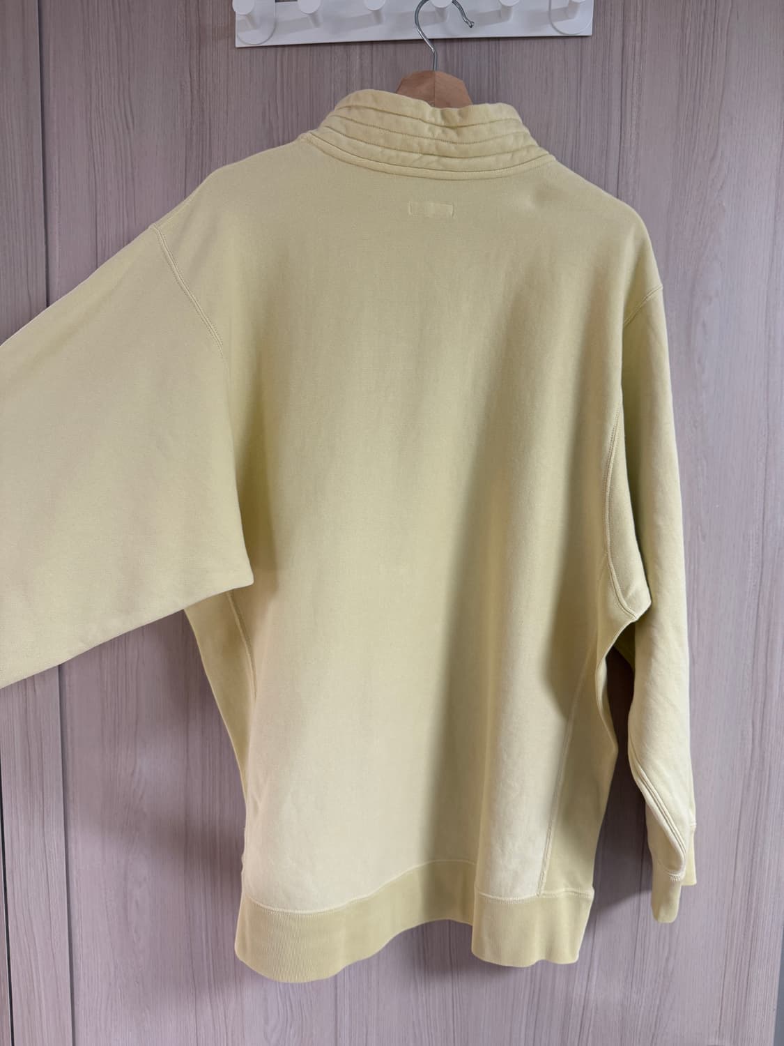 캡틴선샤인 26ss 수빈 스웨트 하프집 풀오버 옐로우 상품이미지6