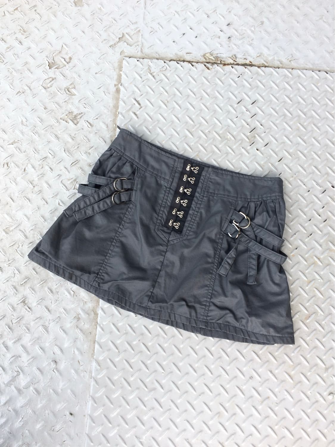 Eyelets Belted Skirt 상품이미지4