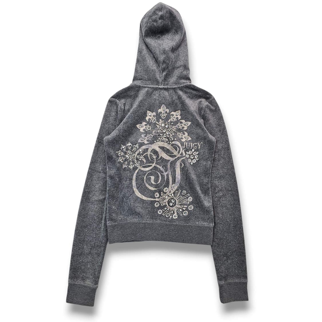  Juicy Couture 벨벳 후드집업 그레이 상품이미지2