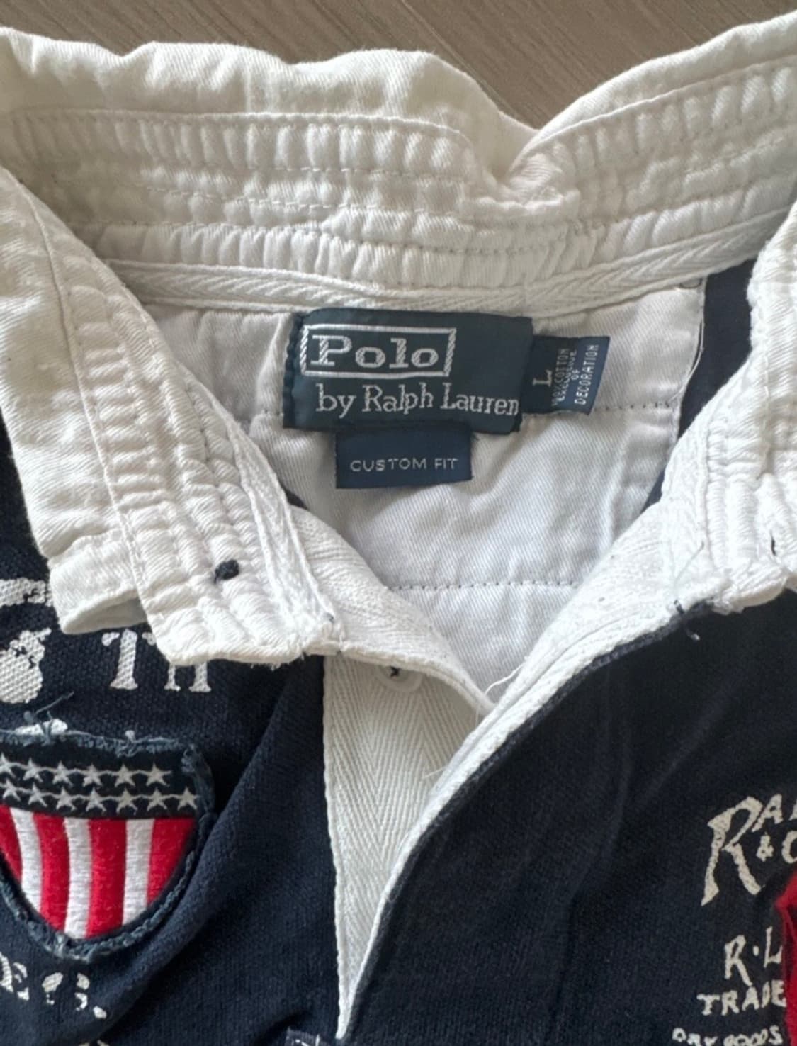 폴로 랄프로렌 네이비 반팔 럭비티 상품이미지3