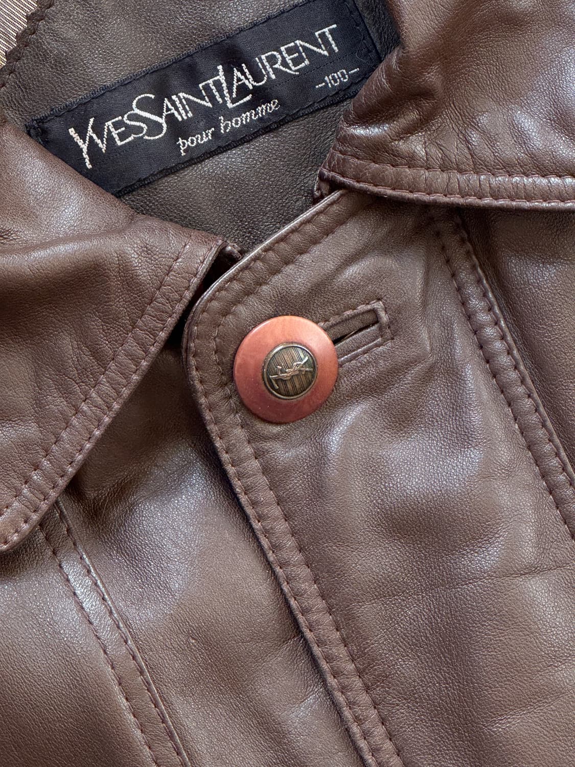 90s 입생로랑 옴므 양가죽 자켓(O29) 상품이미지3
