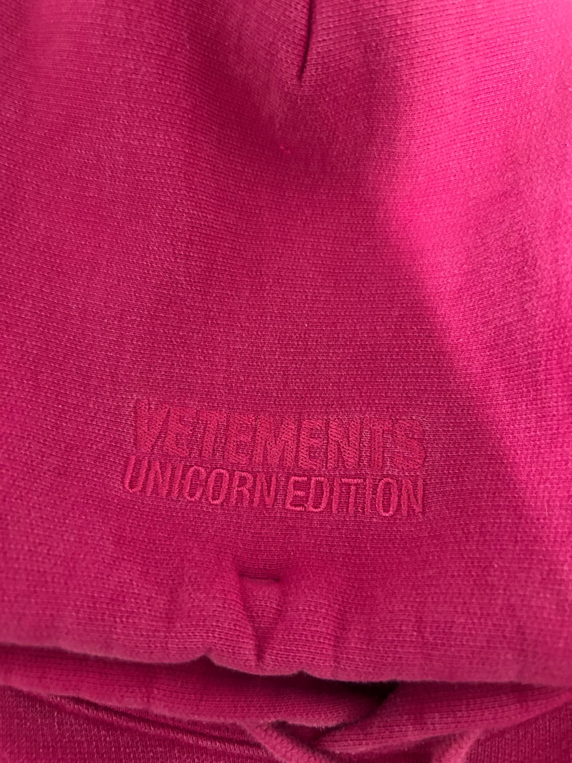 [M] 베트멍 더블 유니콘 후드 티셔츠 핑크 상품이미지4