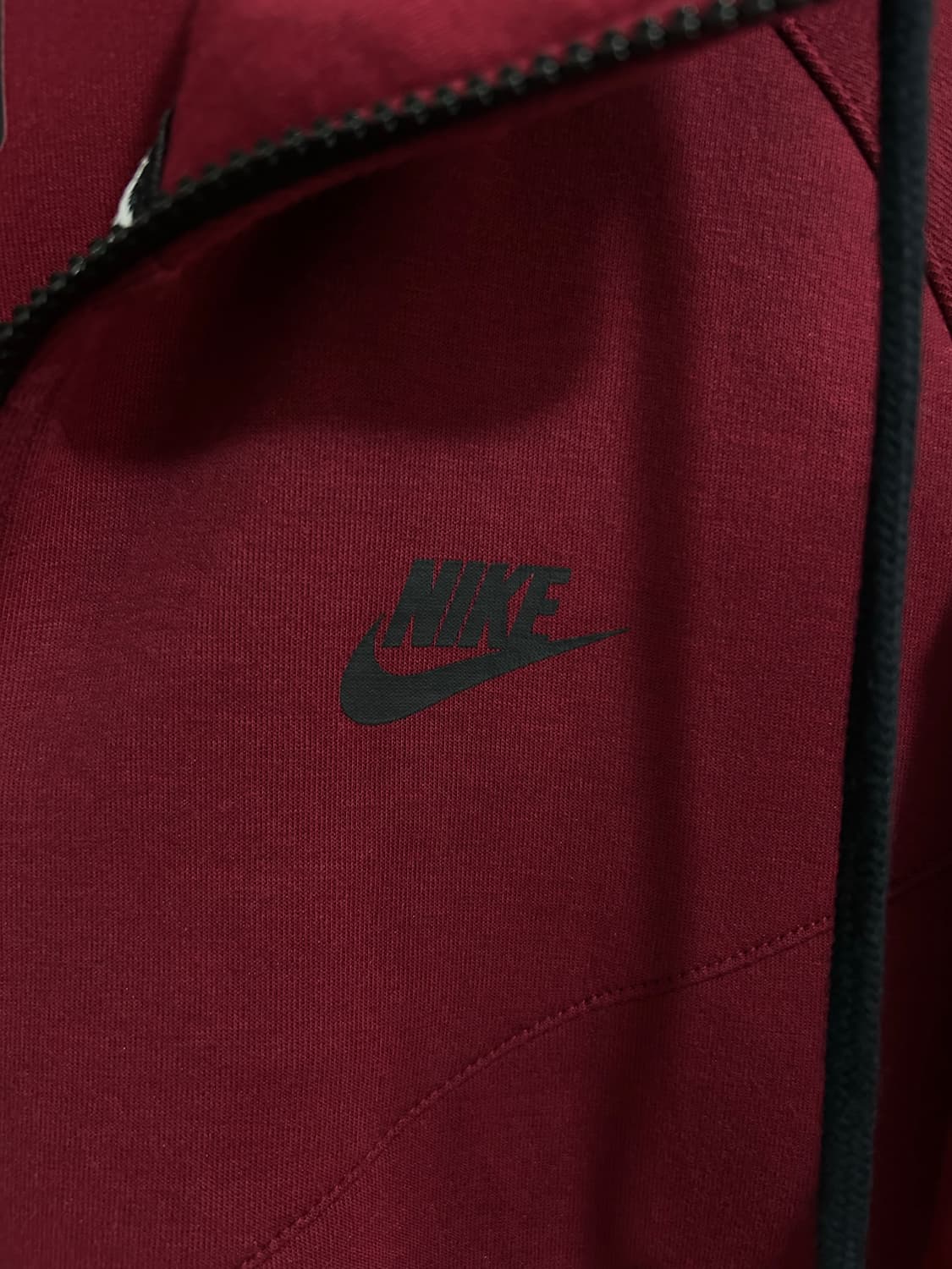 나이키 테크플리스 풀집업 버건디 상품이미지5