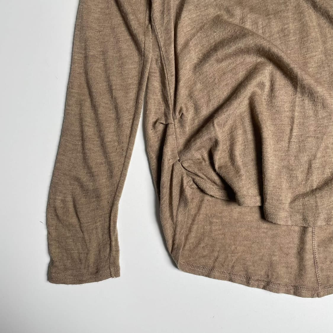 Reac 브라운 그물 프린팅 롱 슬리브  상품이미지5