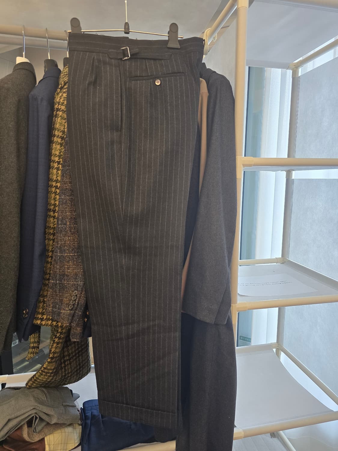 바탁하우스컷 차콜 스트라이프 수트 34(90) 상품이미지8