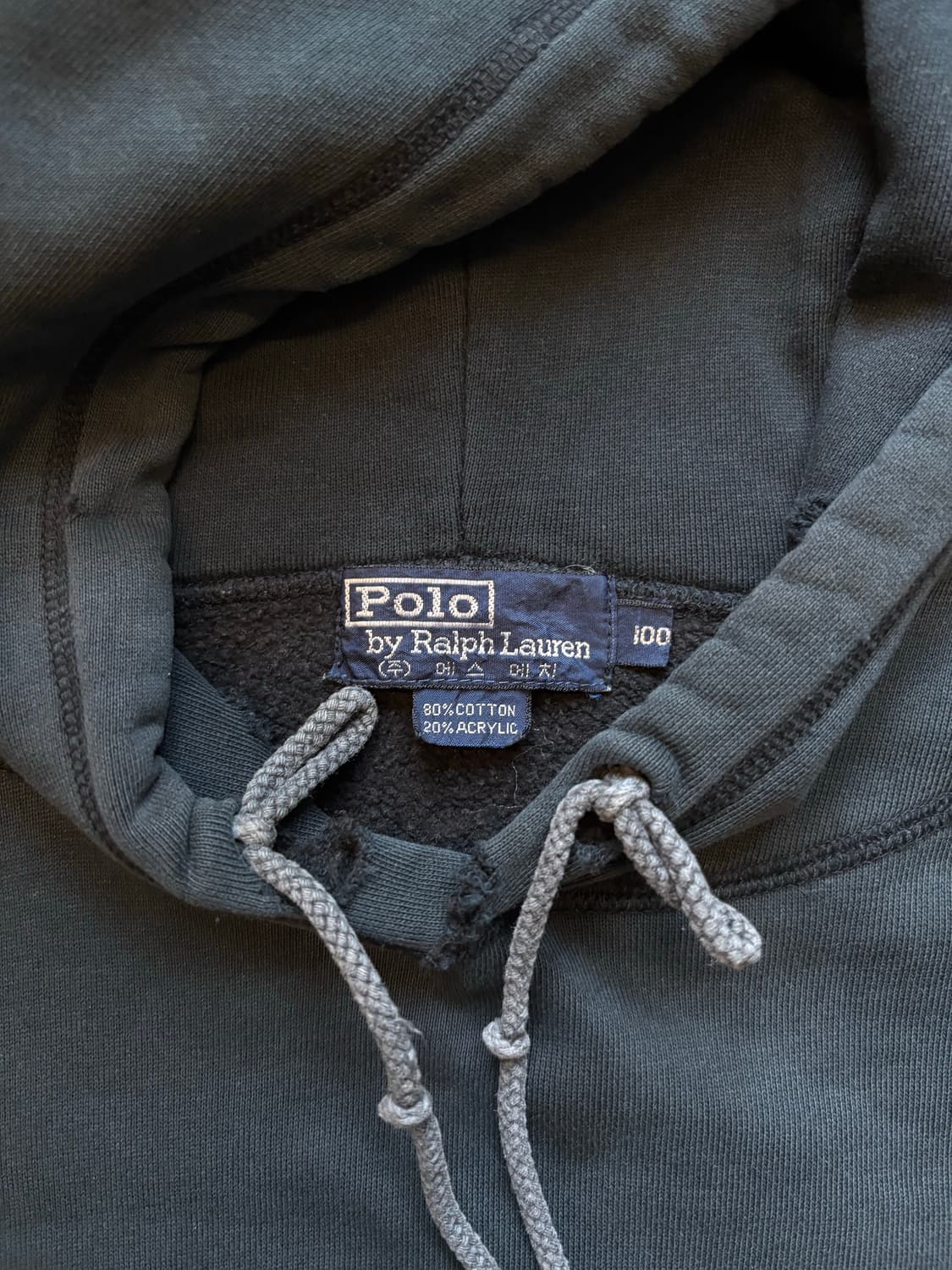 88년도 생산 korea 폴로 스웻 후디 상품이미지6