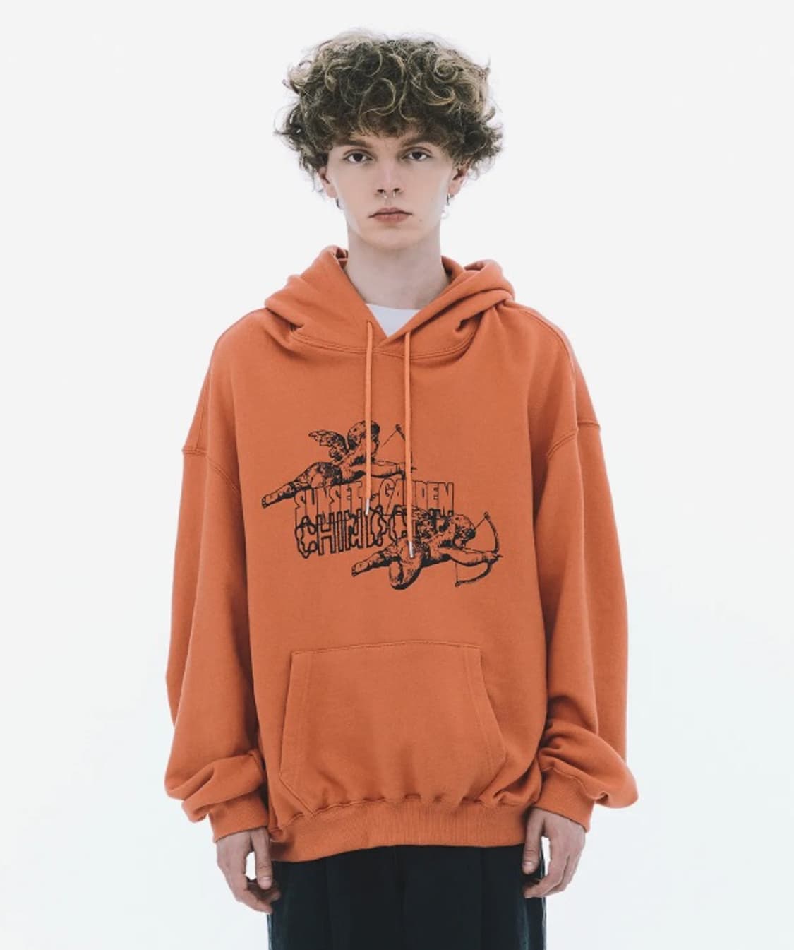 [1]친다운 오렌지 후드티 TWO ANGELS HOODIE 상품이미지1