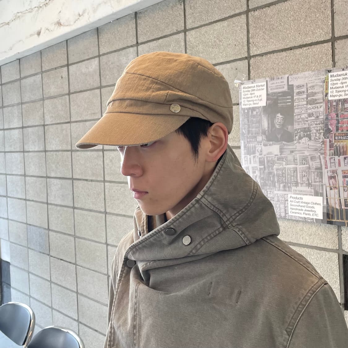 ca4la 린넨 캡 상품이미지1