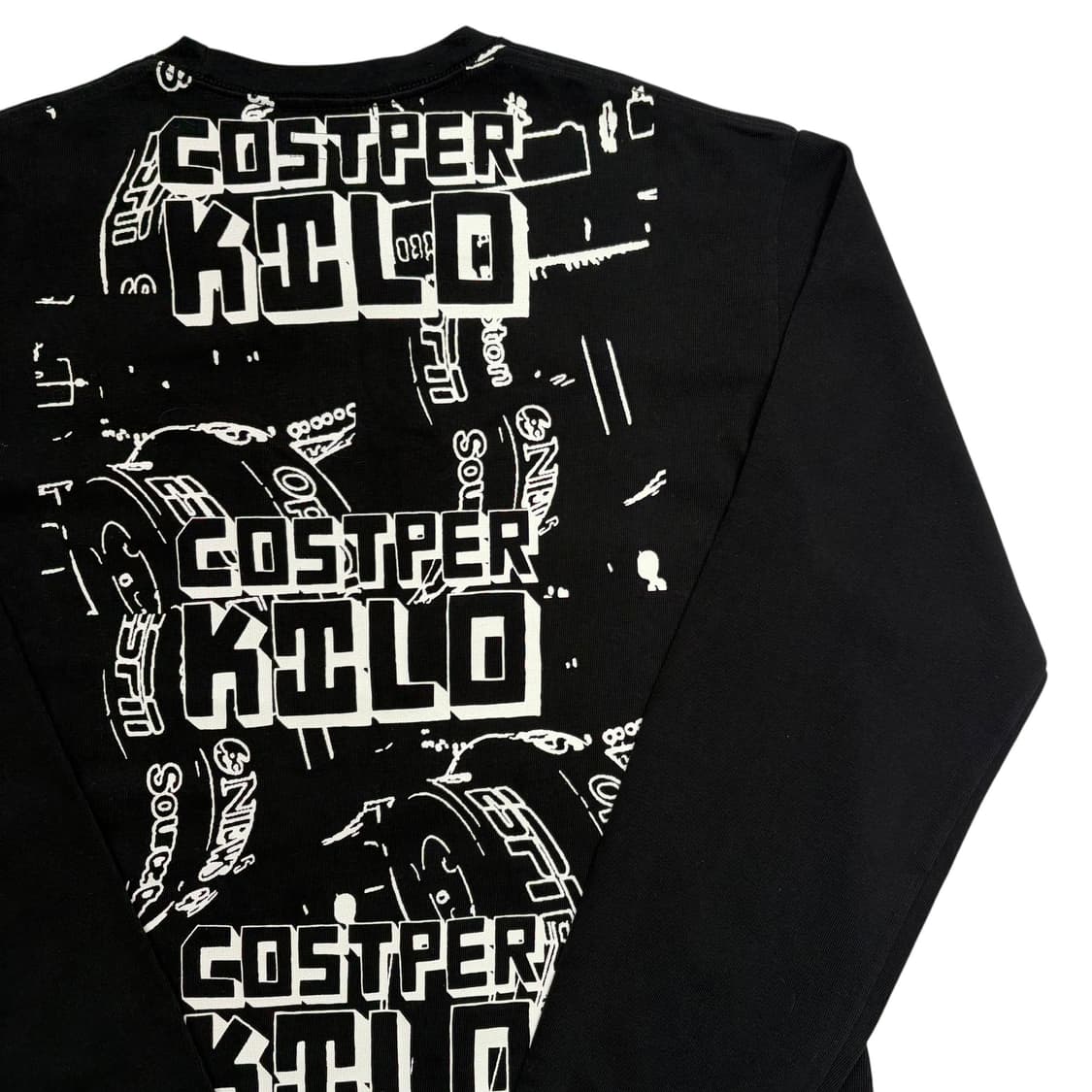 코스트퍼킬로 블랙 프린팅 롱슬리브 L 상품이미지5