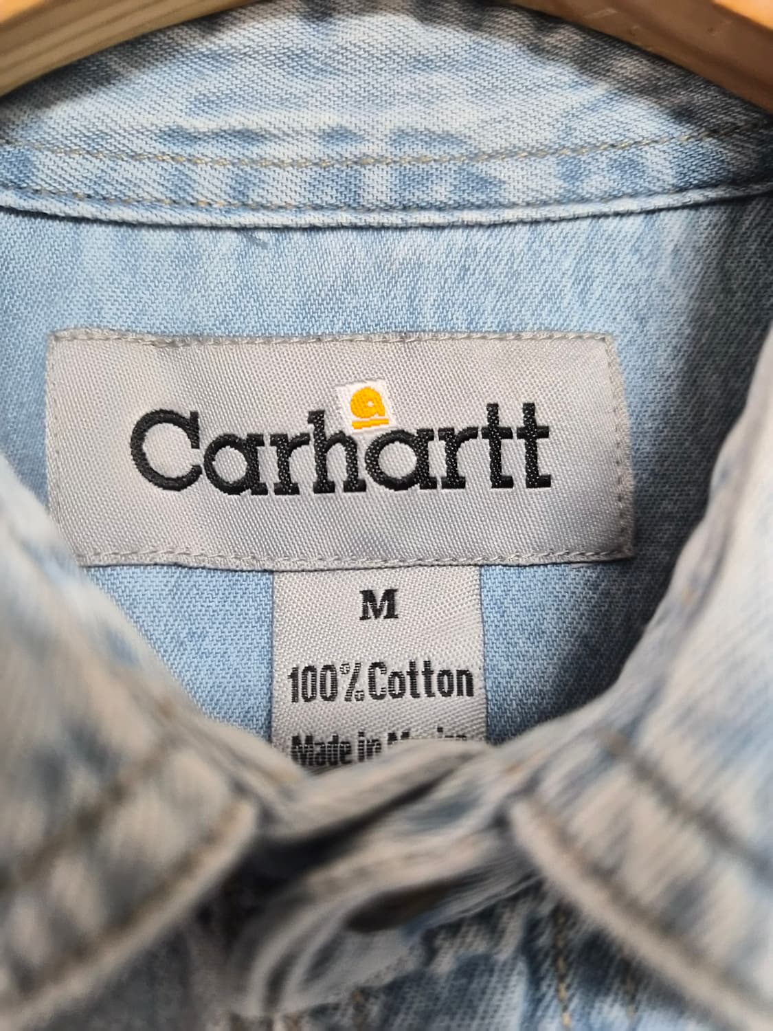 칼하트Carhartt 원포켓 데님 셔츠 M사이즈 - S265 상품이미지4