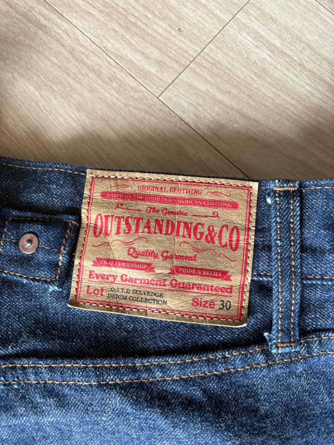 아웃스탠딩 30s 셀비지 데님 상품이미지2
