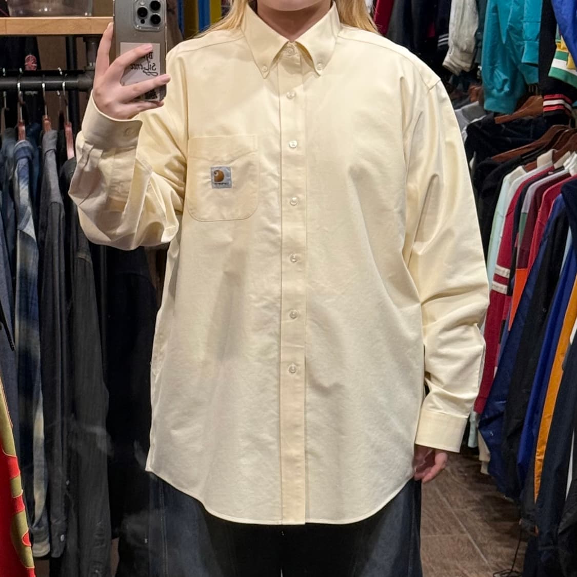 [HI] 칼하트 긴팔셔츠 라이트 옐로우  상품이미지2