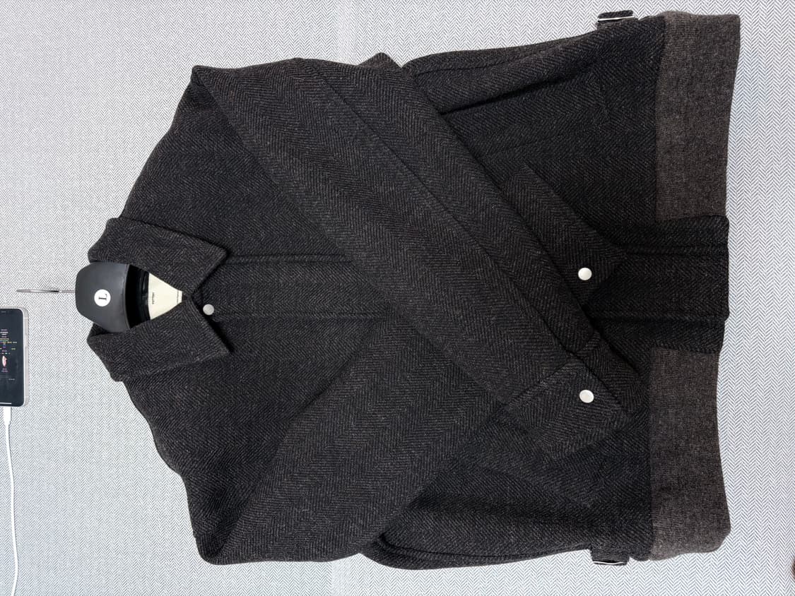 포터리 셔틀랜드 울 블루종 상품이미지3