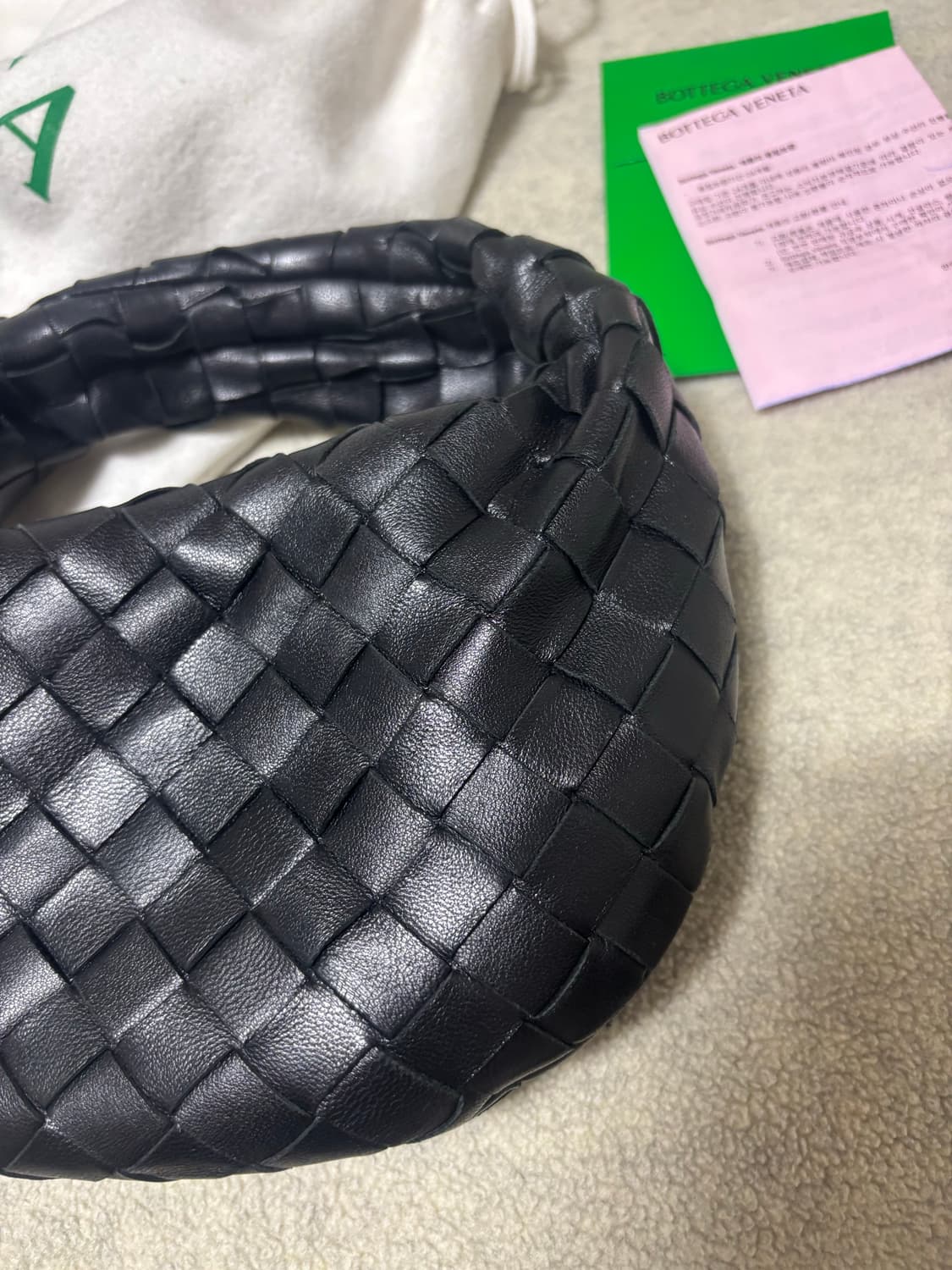 보테가베네타 조디백 미니 블랙 은장 상품이미지3