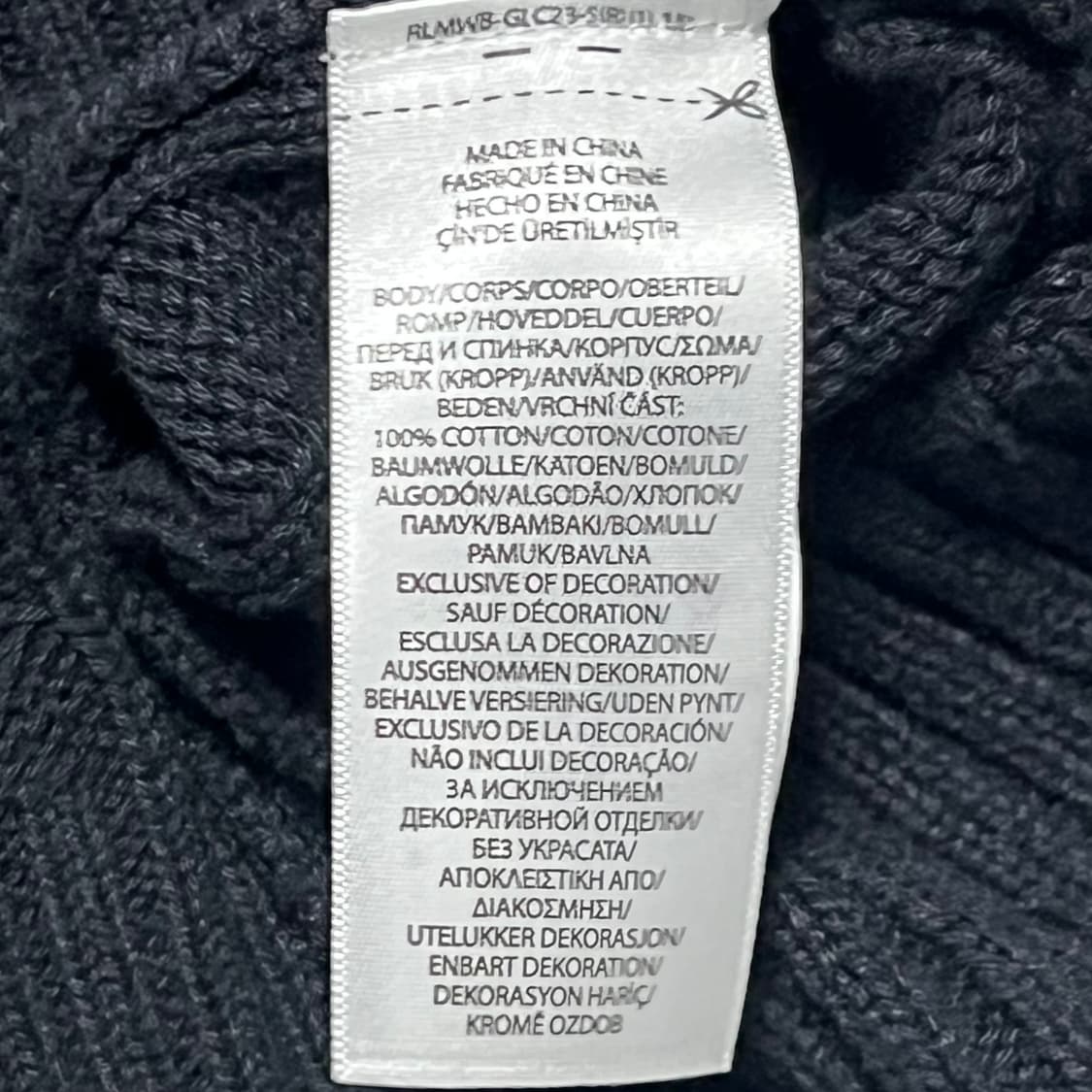 Polo Ralph Lauren 코튼 케이블 블랙 니트 상품이미지4