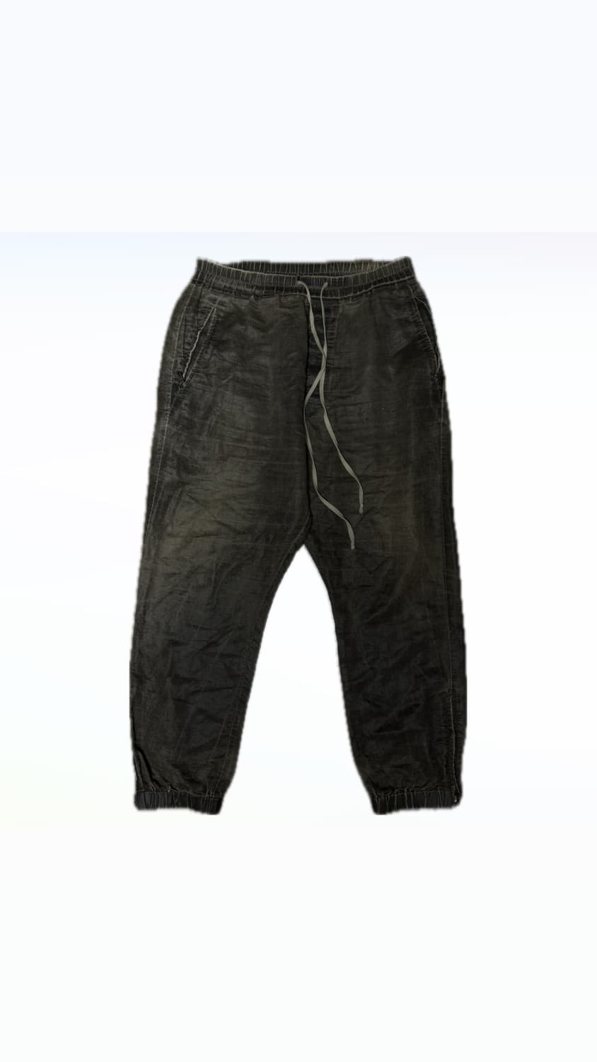 릭오웬스 왁스 코팅 배기 팬츠 다크쉐도우 상품이미지1