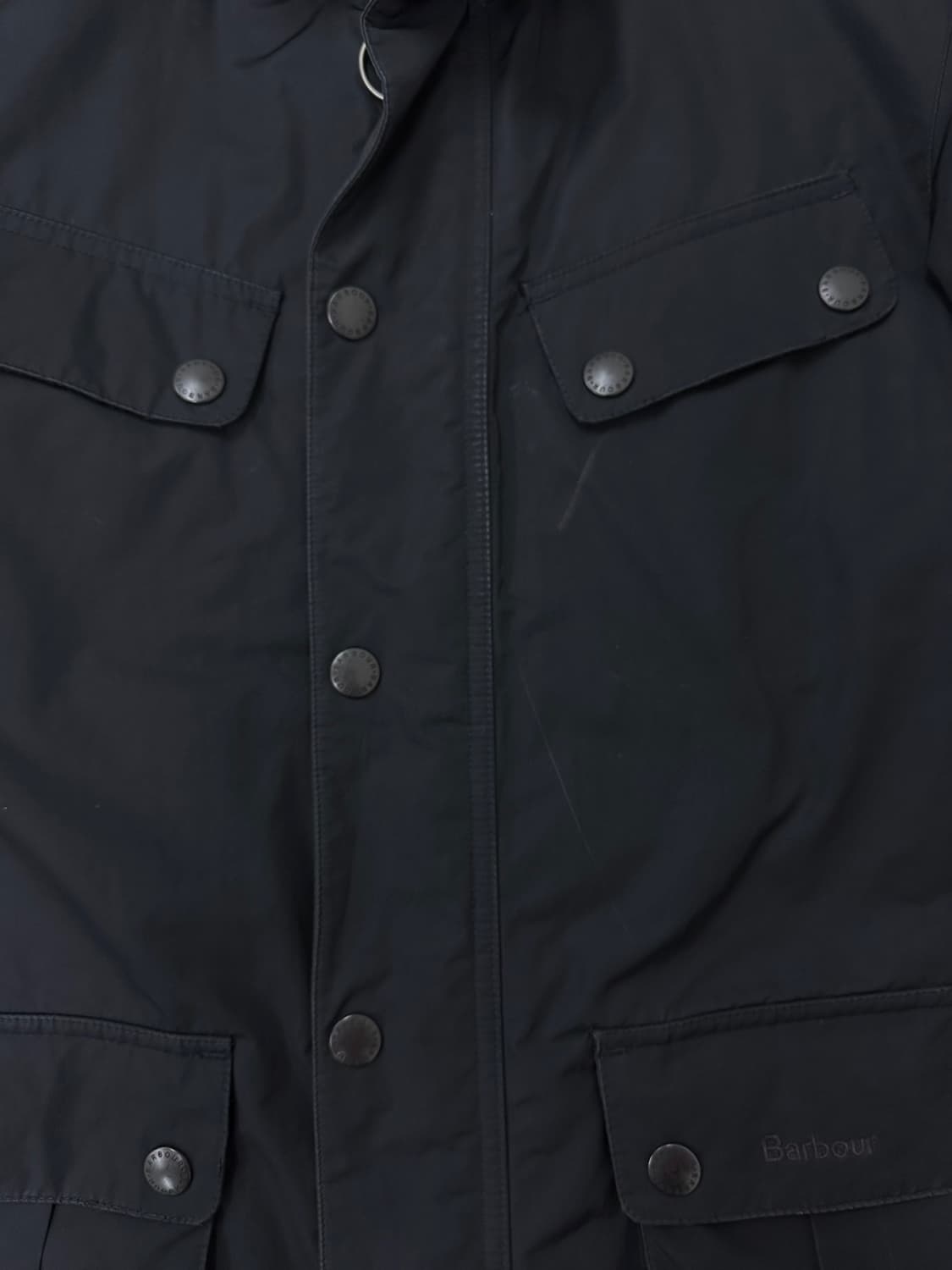 바버 고어텍스 누빔자켓 블랙네이비 (M) 상품이미지4