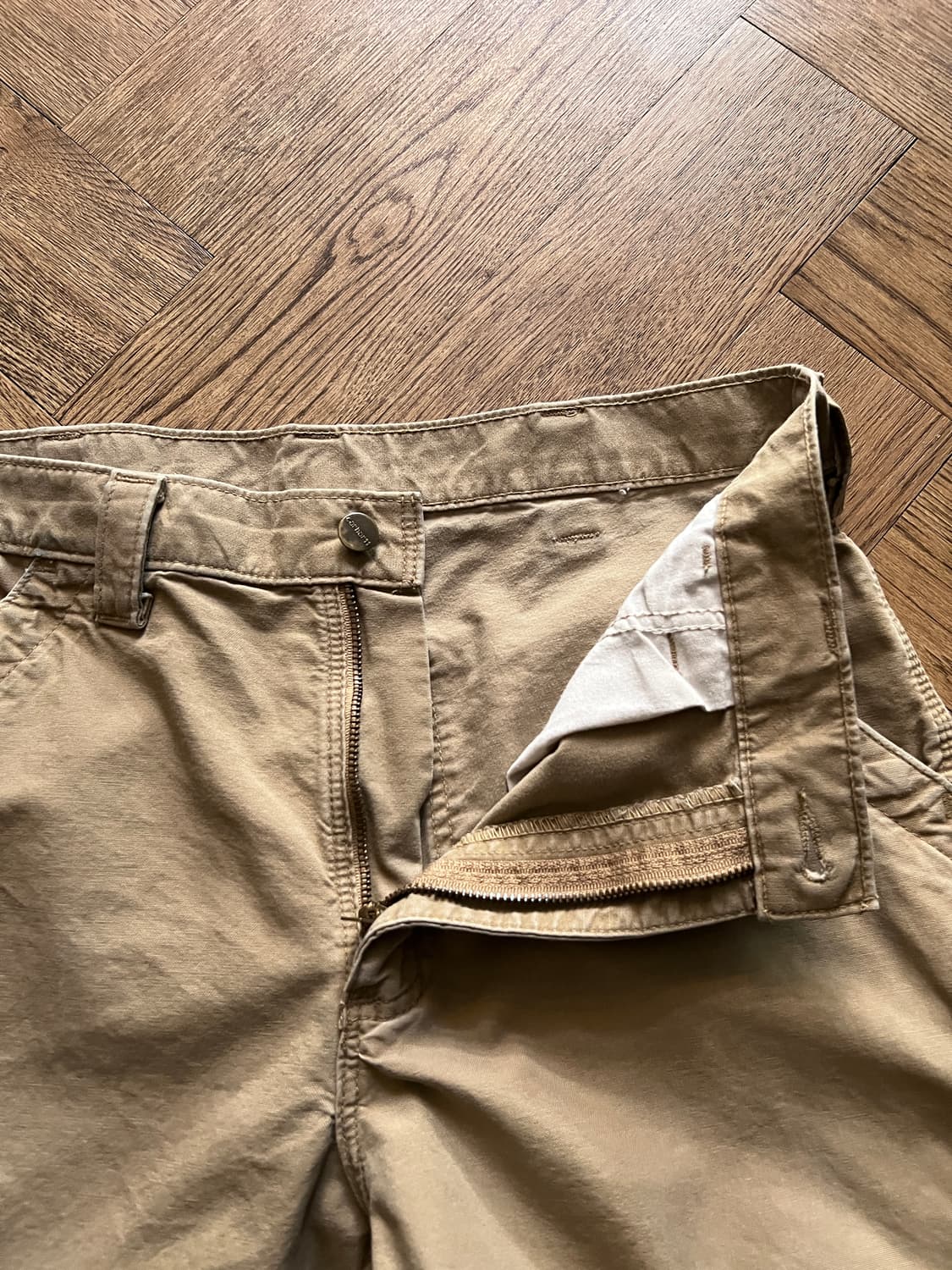 [32]칼하트 USA 베이지 싱글니 카펜터 워크 팬츠 상품이미지5