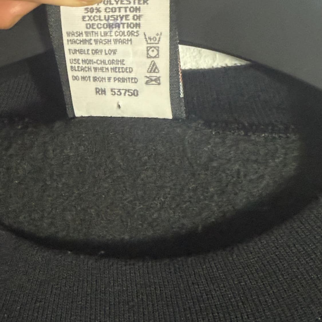 할리데이비슨 맨투맨 블랙 스웻셔츠 USA M 상품이미지4