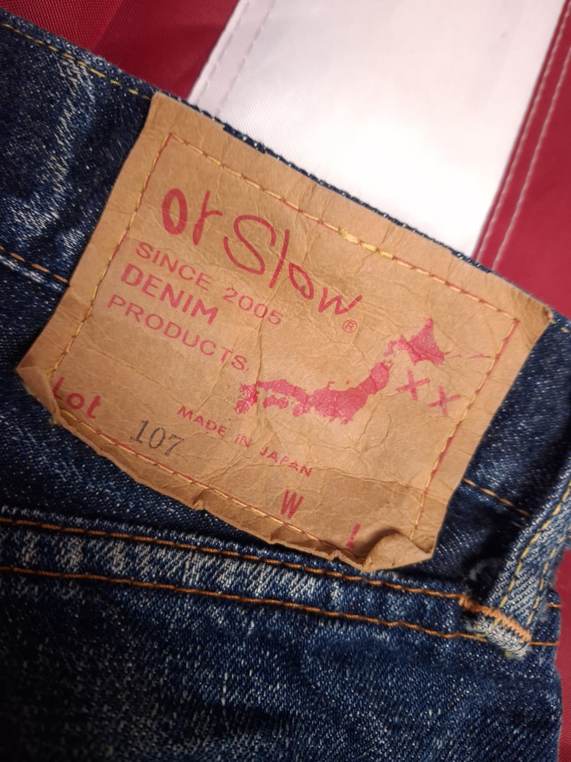 오리지날 오어슬로우 107 셀비지 데님진 상품이미지2