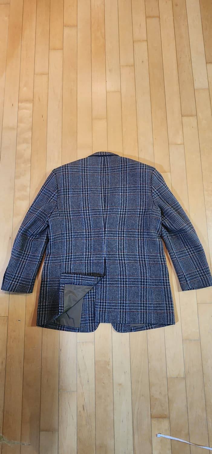브라운 체크 트위드 모직자켓 L~슬림XL 상품이미지5