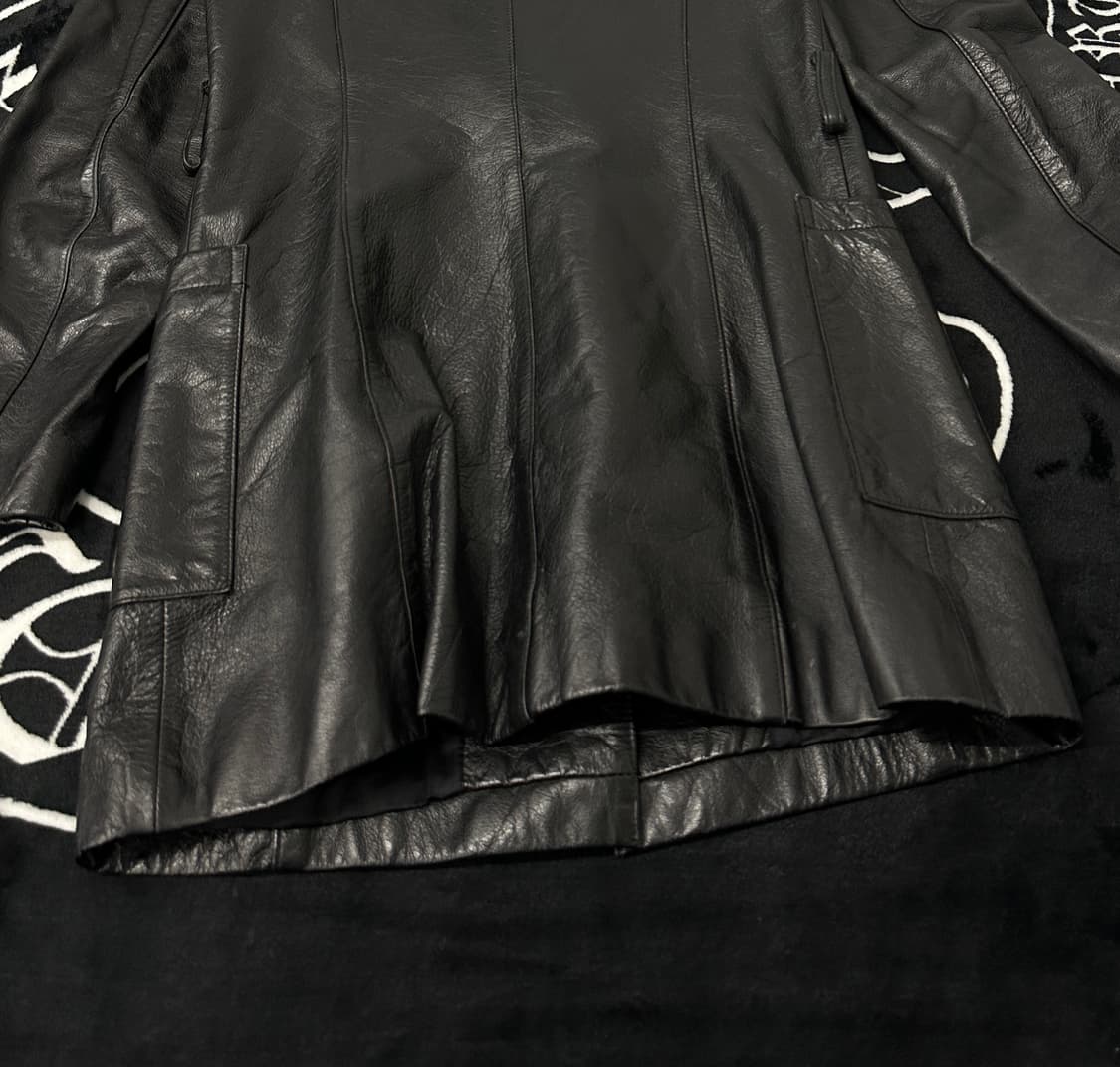 빈티지 레더 leather 블레이저 자켓  상품이미지5