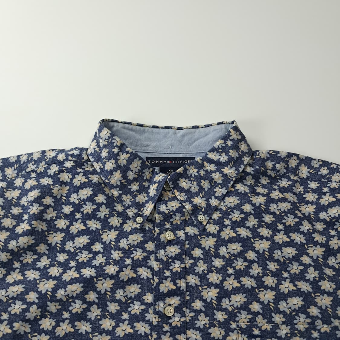 CK418 2XL 타미힐피거 90s 싱가포르판 플로럴 반팔 셔츠 남방 상품이미지2