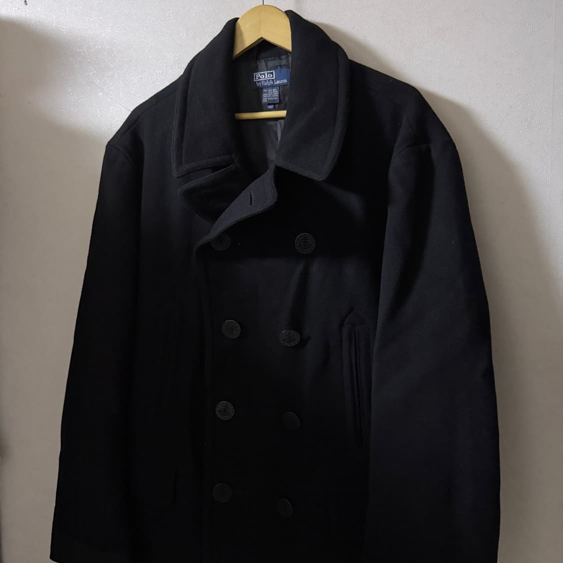 폴로 랄프로렌 해군 피코트 블랙 XXL (남성 105-슬림 110) 상품이미지9