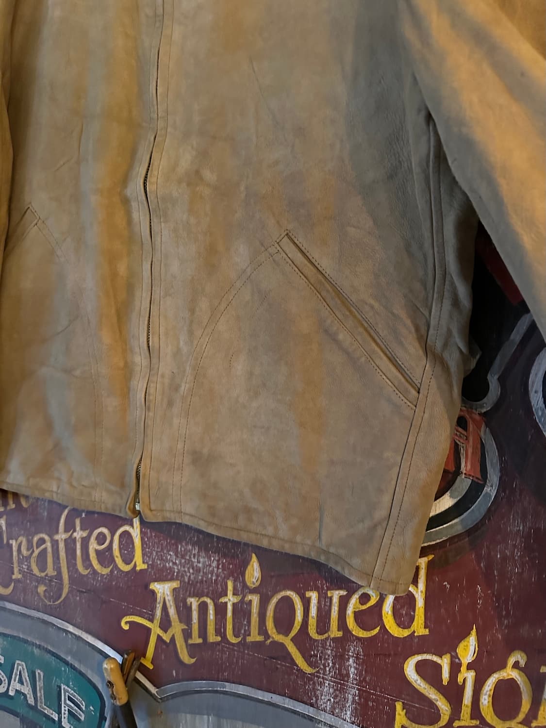 50s USA Dear Skin Suede Leather Jacket 상품이미지2